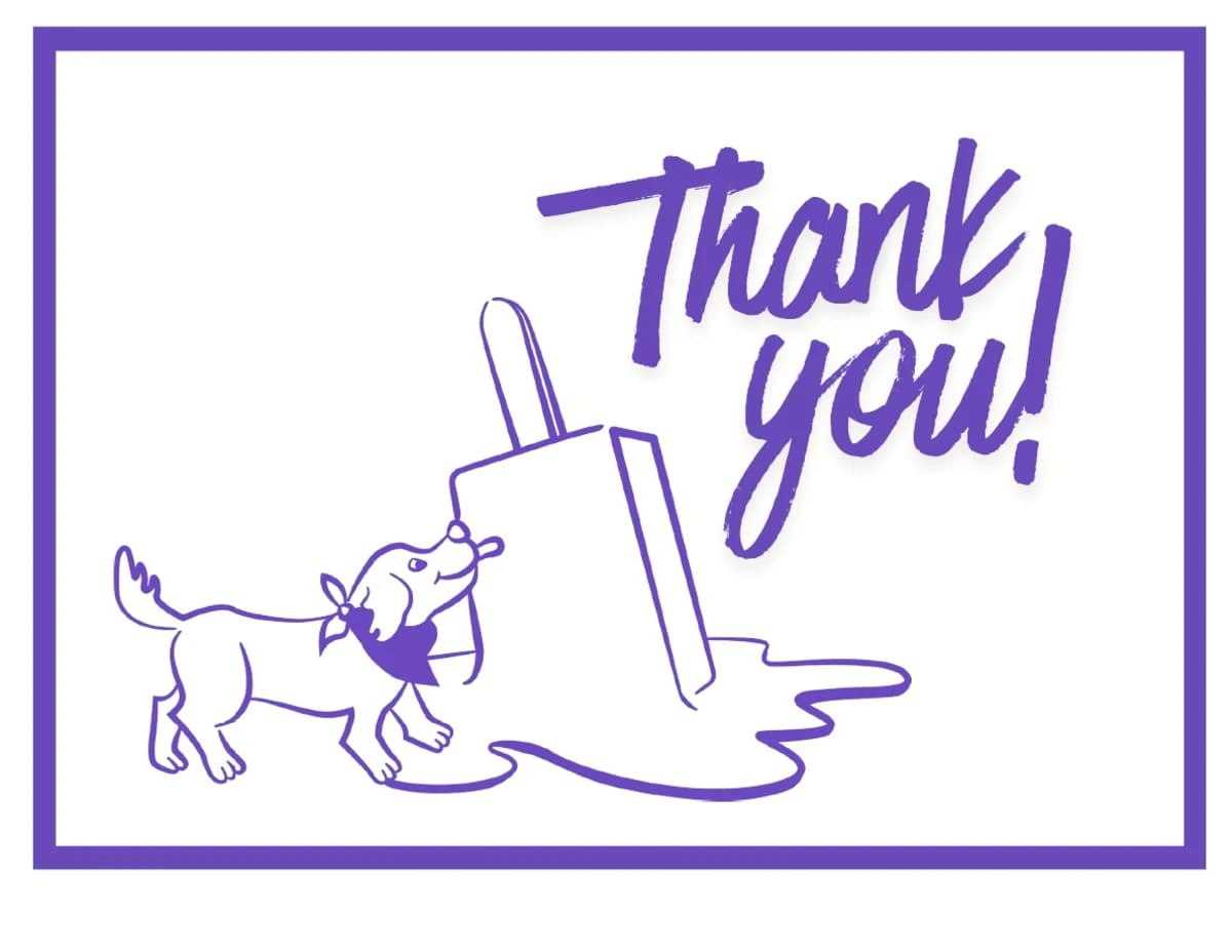 Thank you gift certificate design