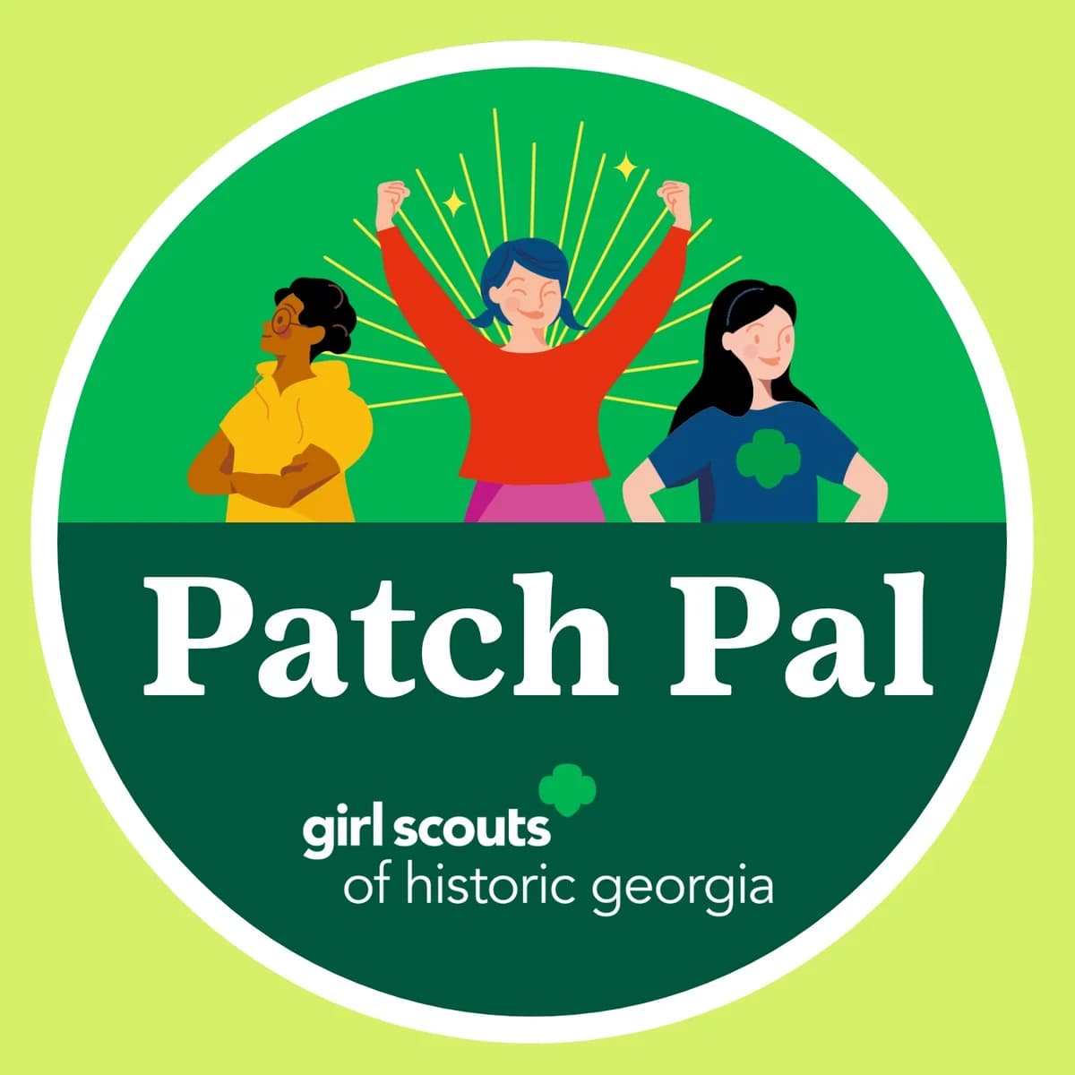Girl Scouts of Historic Georgia Patch Pal partner graphic